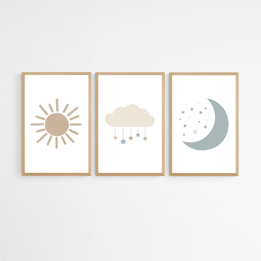 SET NUBES X 3 PCS