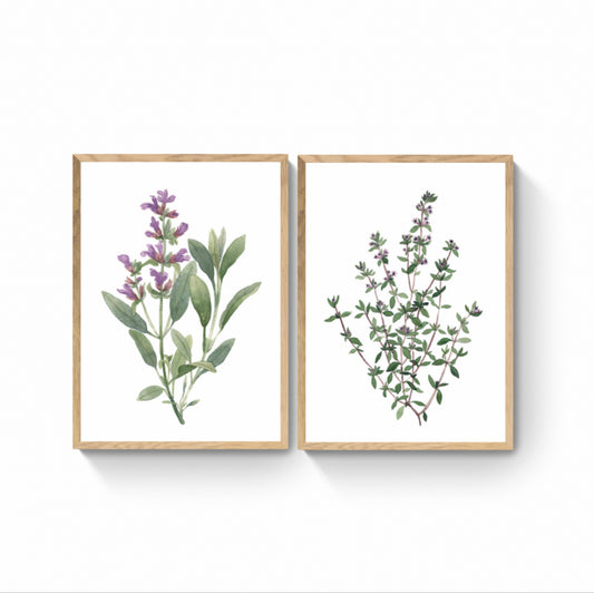 SET PURPLE BOTANIC X 2 PCS
