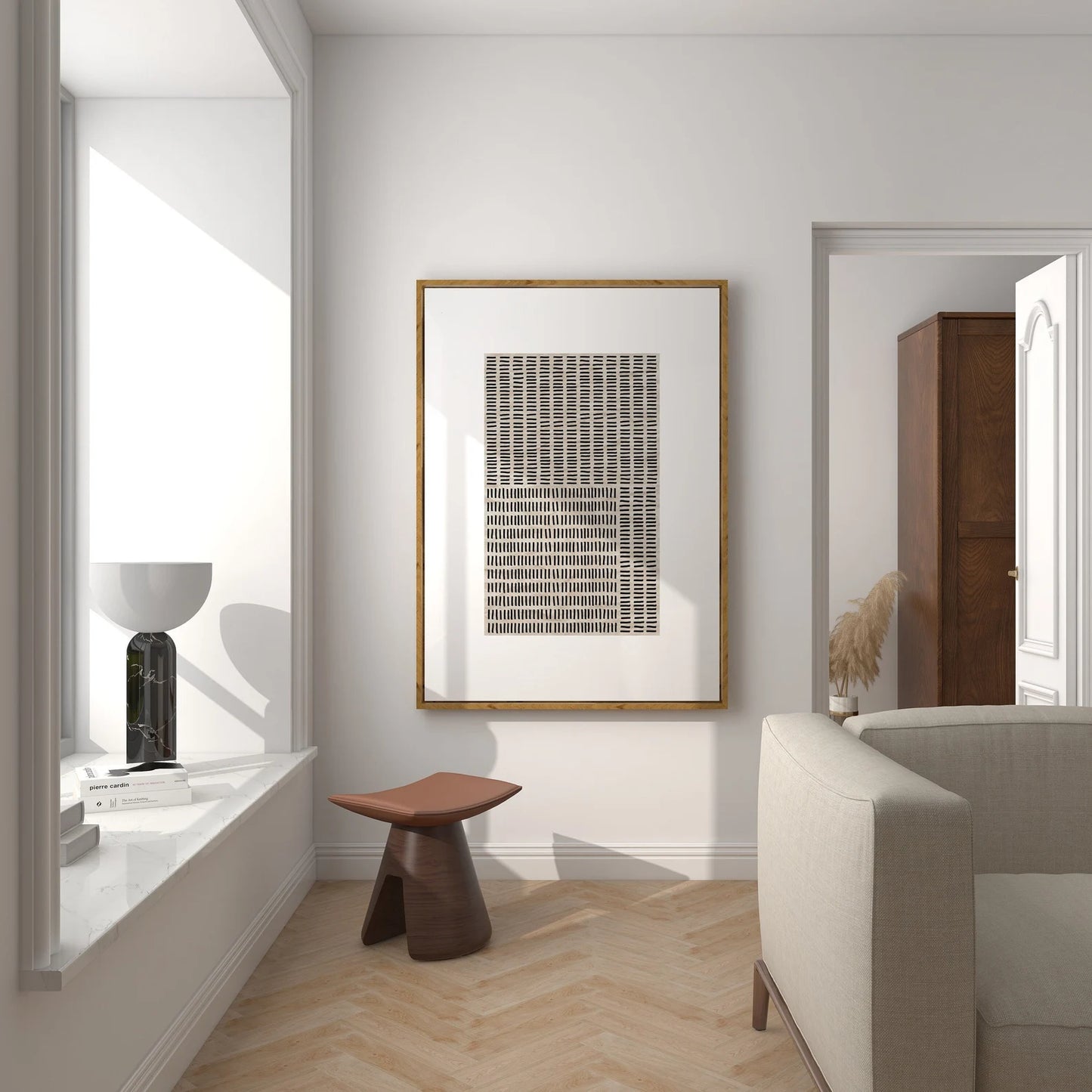 CUADRO BEIGE LINE