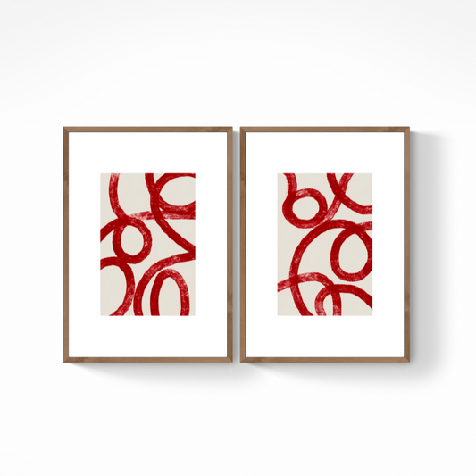 SET RED X 2 PCS