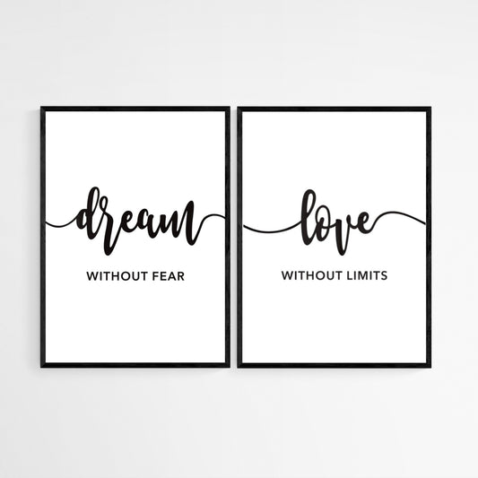 SET DREAM AND LOVE X 2 PCS